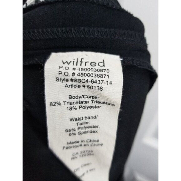 Aritzia Wilfred High Waisted Ankle Zip Jogger Pants Black Size M - Picture 10 of 10